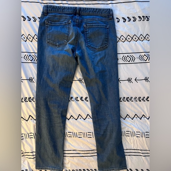 LOFT Classic Straight Leg Jeans in Dark Blue - Picture 6 of 6